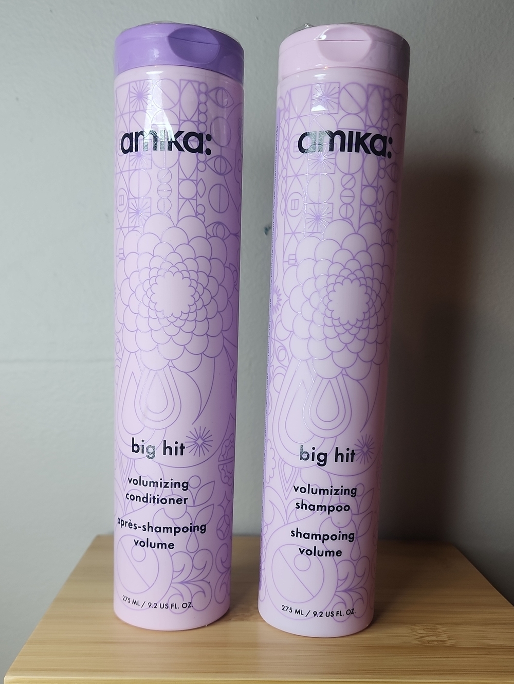 amika Big Hit Volumizing Shampoo & Conditioner Set - Light Purple